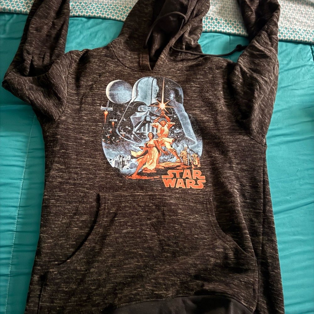 Star Wars Men's Charcoal Hoodie with Iconic Graphic